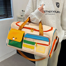 可爱旅行包女学生手提斜挎包短途旅游包多功能行李包健身包收纳袋