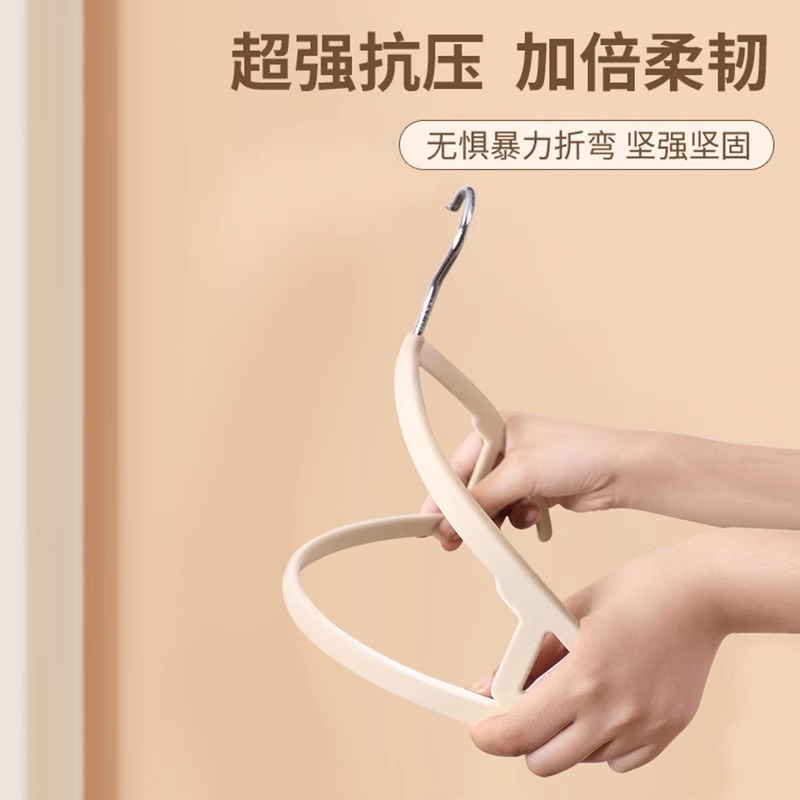 推荐省空间植绒衣架家用弧形无痕防滑衣撑仿肩角不起包收纳整理师|undefined