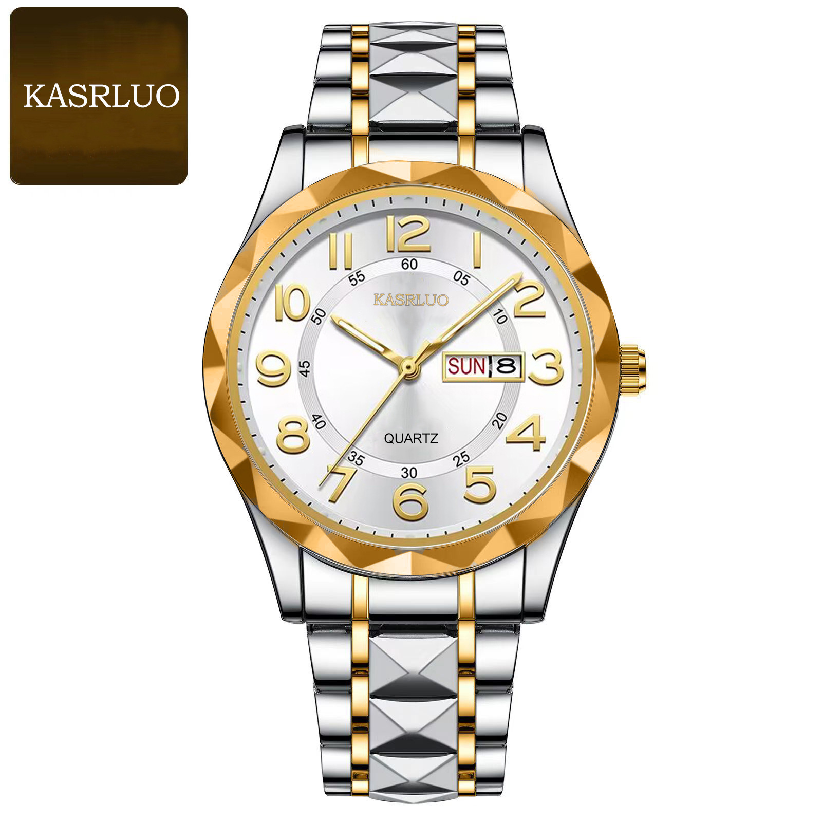 KASRLUO vidutinio amžiaus pagyvenusių žmonių mados vandeniui atsparus naktinės šviesos didelis skaitmeninis kvarcinis vyriškas laikrodis_voghion.com