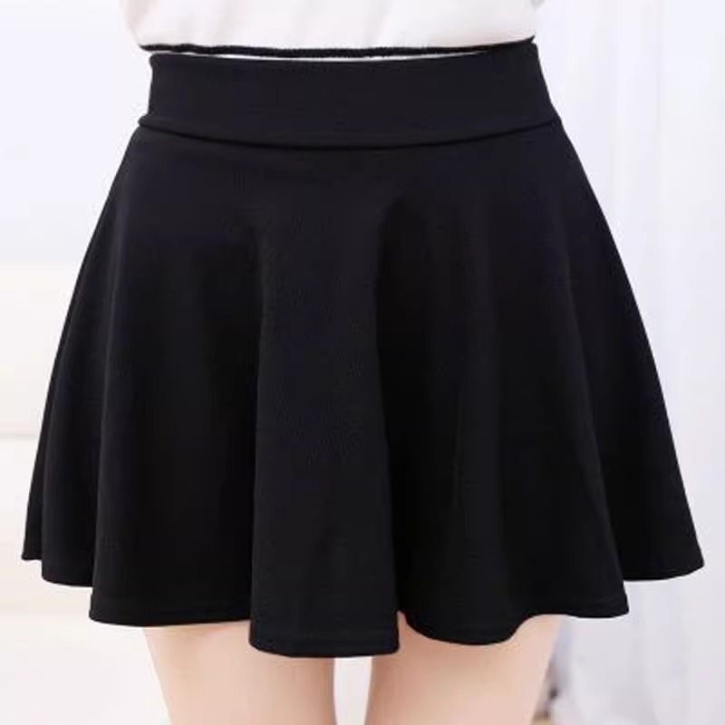 短裙女秋大码胖mm200斤半身裙高腰a字裙防走光裙裤广场水兵舞裙子