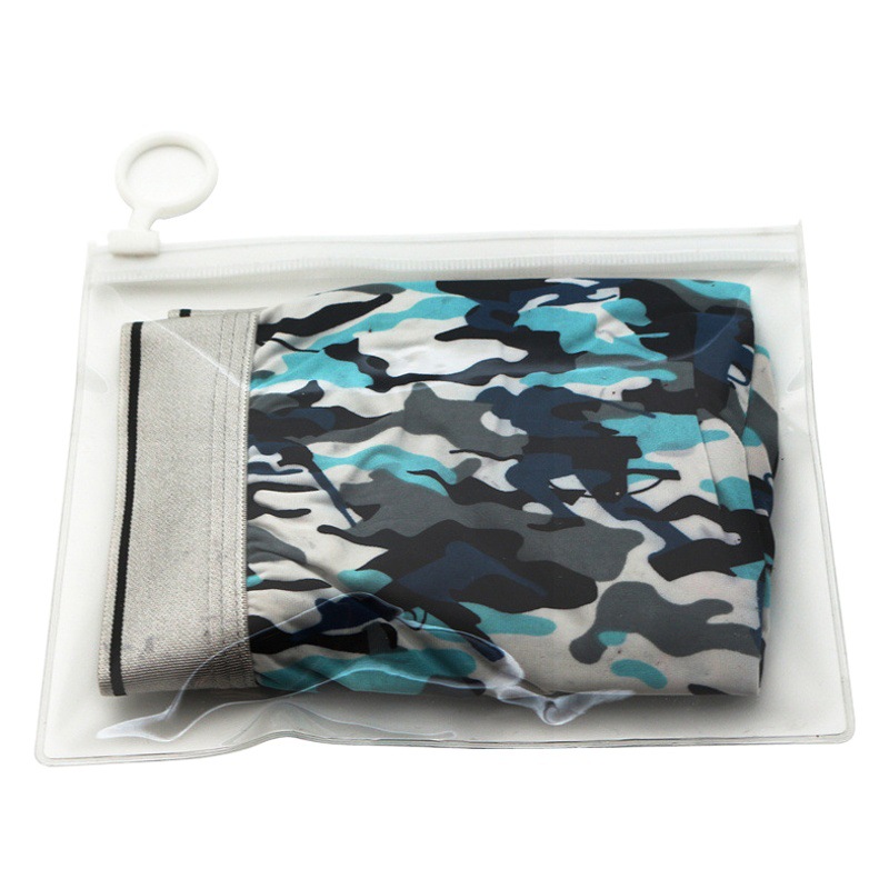 Bolsa de embalaje de PVC transparente bolsa de plástico Ziplock bolsa de cremallera de PVC bolsa de cordón esmerilado bolsa de cosméticos Logotipo de impresión