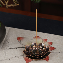 合金盘香架沉香线香底座莲花线香插座插盘托盘香炉铜葫芦卧香托