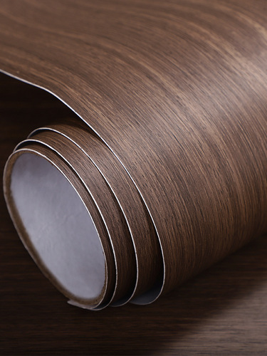 444Z wholesale brown stickers wood grain wallpaper self-adhesive thickened self-adhesive furniture renovation cabinet simulation cabinet installation