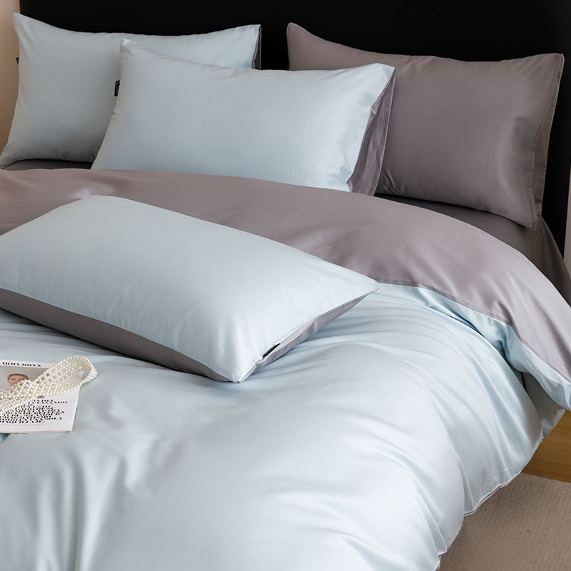 High-end 100S Xinjiang algodón cama de lana larga cuatro piezas de algodón sábanas cubierta cama