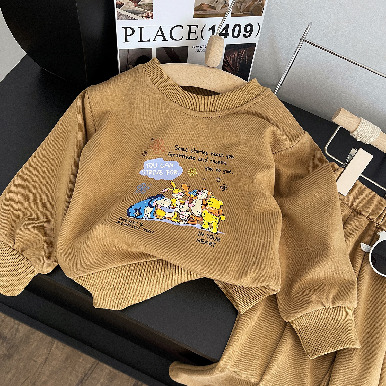 Girls Printed Long-sleeved Sweatshirt Two-piece Set For Children_voghion.com