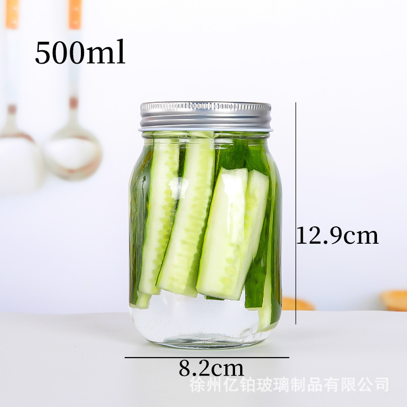 덮개가있는 500ml 사각형 (72 상자); 투명