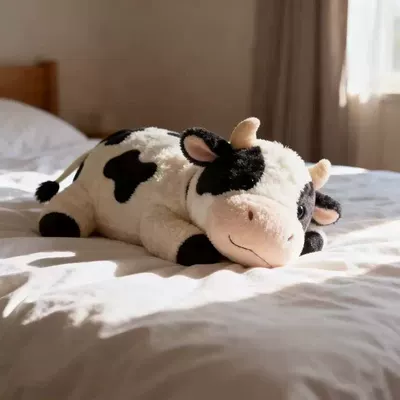 Cute Cow Plush Toy, New Cross-Border Model, Children's Pillow, Baby Soothing Gadget, Doll Machine Toy, Plush Doll