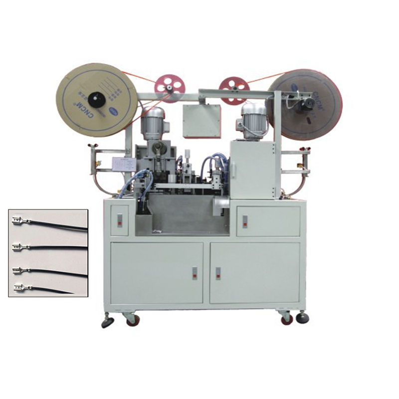 厂家供应全自动双头排线打端机 连剥带打端子机 静音端子机|ms