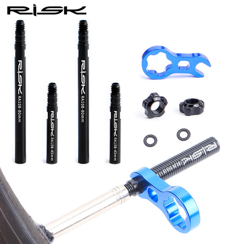 RISK Bicycle French Mouth Extension Rod Highway Tire Extension Rod Extension Mouth Tube Tire Inner Tube Extension Air Nozzle