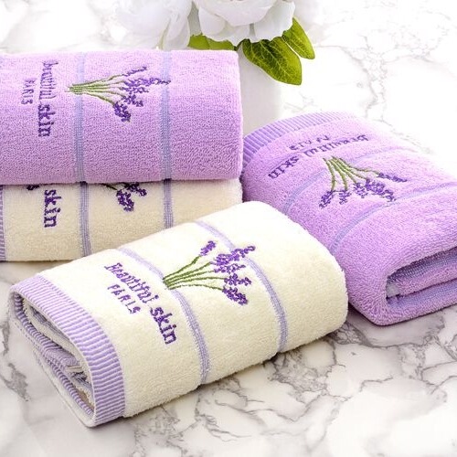Towel Lavender Couple Style Face Wash and Bath Household Adult Face Towel Absorbent