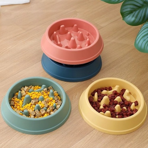 Dog and Cat Bowl Volcano Shaped Pet Anti-Choking Slow Feeding Bowl Small Medium Dog Food Bowl Pet Supplies