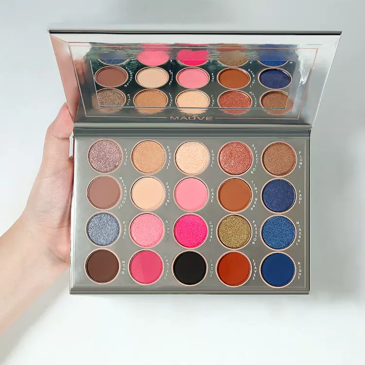 外贸化妆品跨境彩妆20色眼影盘多色少量小批量定制珠光幻彩星河