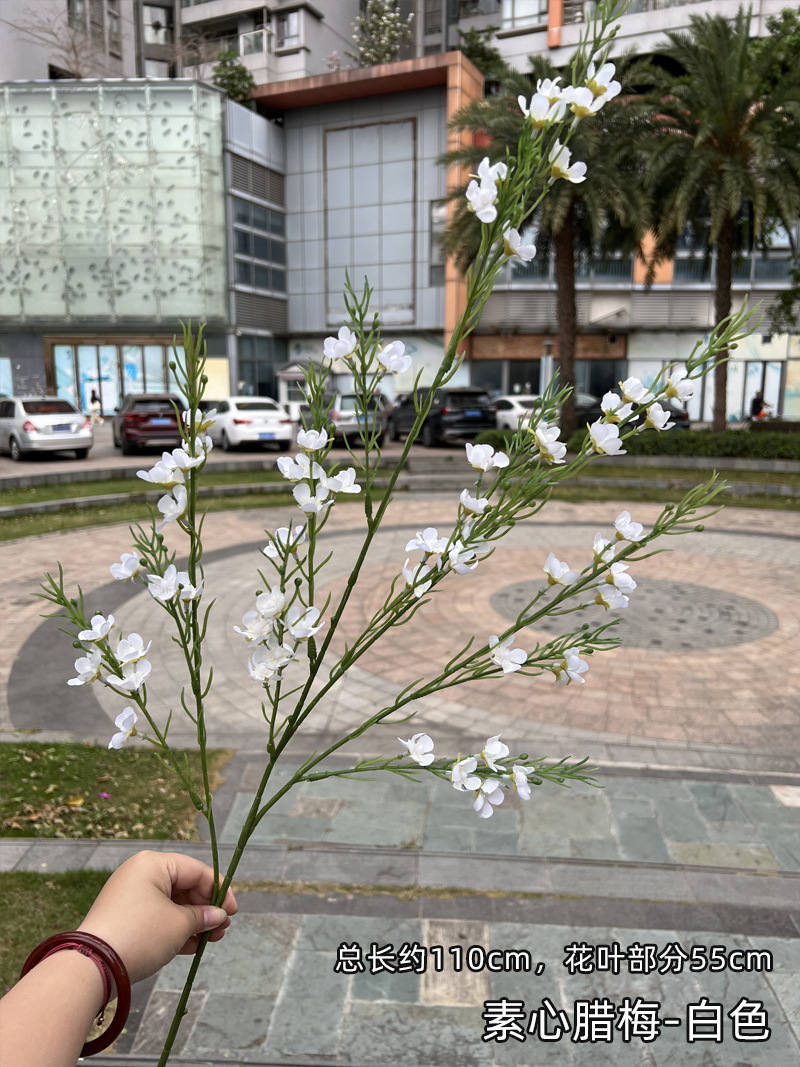 Boda blanca FÁBRICA DE FLORES ARTIFICIALES Línea Blanca Flor flor flotante boda camino plomo Fondo decoración flor falsa al por mayor