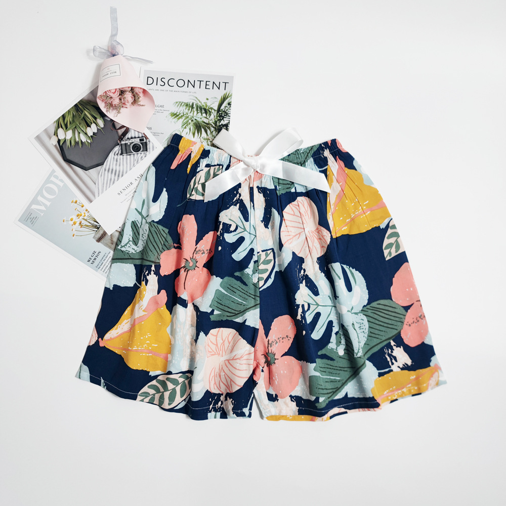 45 pantalones cortos de seda de algodón de verano delgados pijamas transpirables de algodón sintético ultra corto ropa de casa de gran tamaño de playa para mujeres