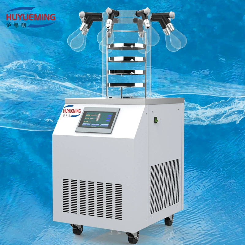 -80 ℃ Настольная сублимационная сушилка типа подвесной бутылки FD-1C-50, сублимационная сушилка, номер бутылки 4*250 мл 4*500 мл