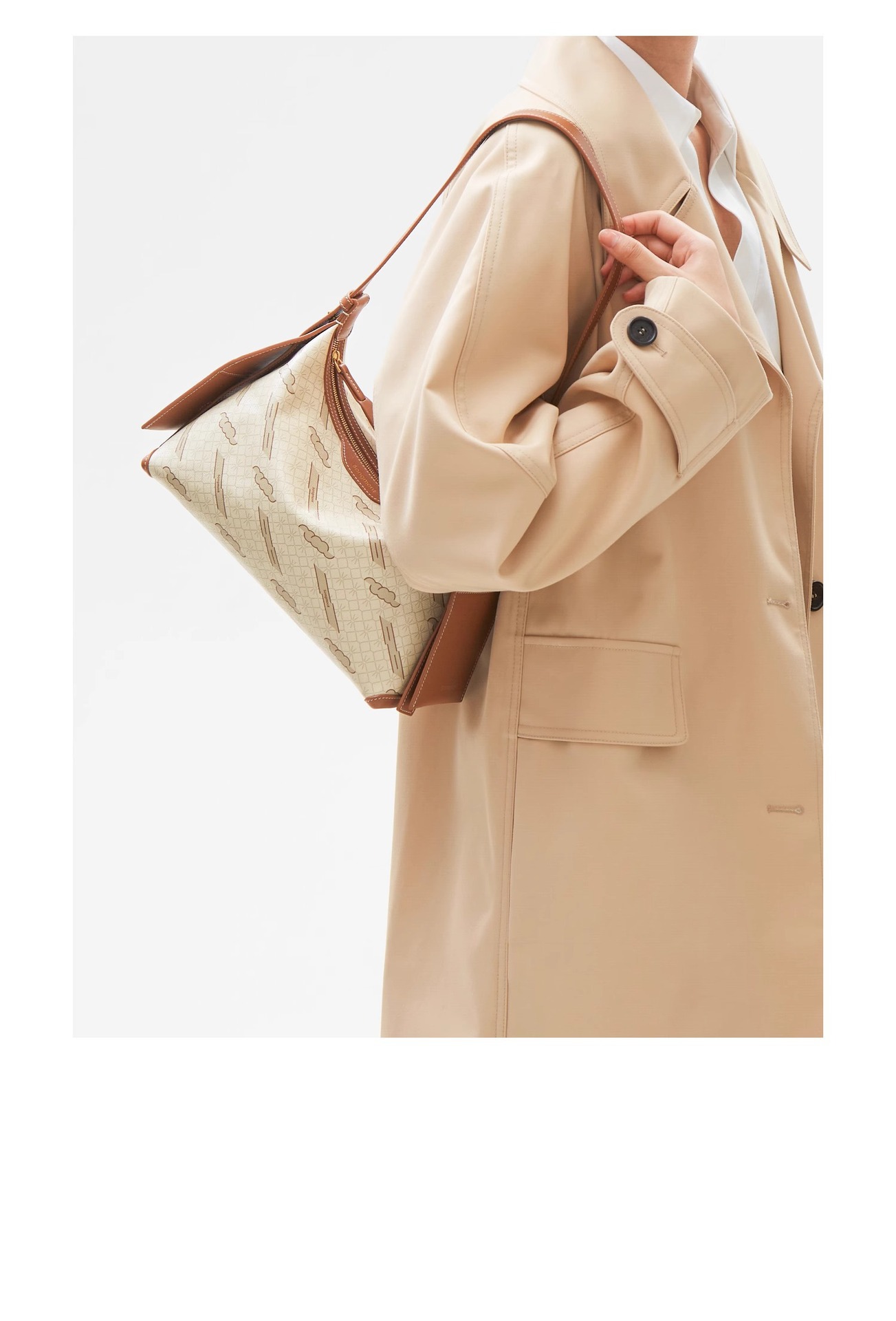 Borsa a tracolla singola Songmont Shanxia Yousong Small Bagagli Hobo mezza giornata inattiva serie stile cinese_voghion.com