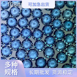 尖底圆形蓝尖晶裸石1-3mm合成尖晶宝石 现货秒发