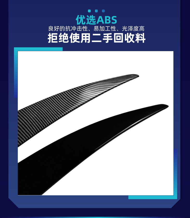 Suitable for Mercedes-Benz S-Class W223 2021+ AMG, special ducktail spoiler, cross-border modification