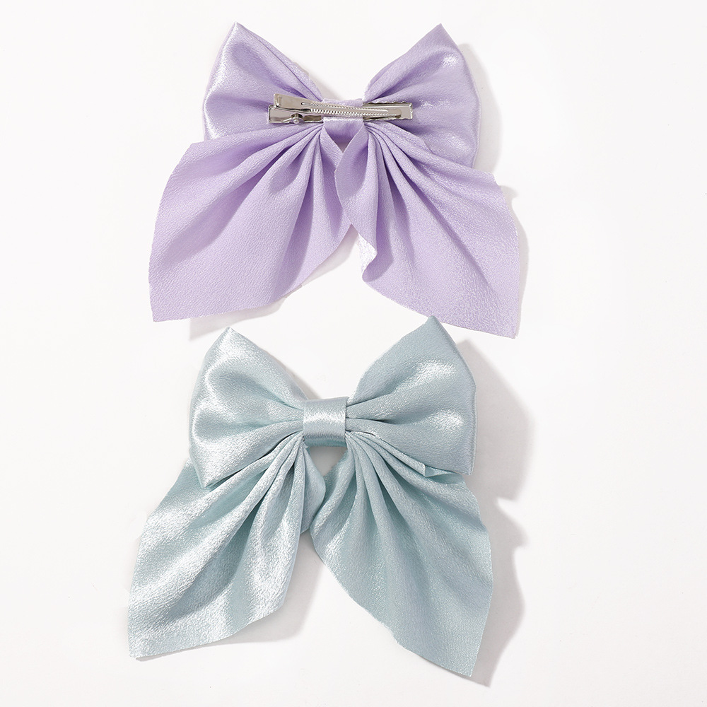 15g Weight Hair Clip Hair Accessories Type 10 Colors Mixed Quantity Holiday, Daily Occasion Bow Knot Pattern Girl'S Gender Simple Style, Classic Style Style Girl'S Simple Style Classic Style Bow Knot Hair Clip 2