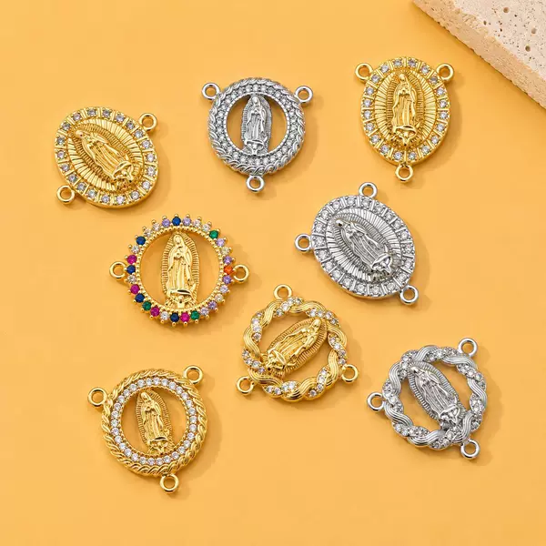 Cross-Border Best-Selling Variety of Portrait Copper Pendants with 18K Gold Plating for Women, Fashionable and High-End Jewelry Manufacturer