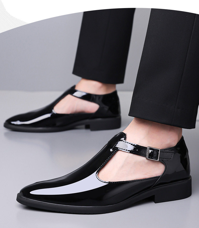 Dép sandal nam quai ngang xỏ ngón mặt đan sợi thoáng khí đi biển ngoài trời — Màu nâu, Màu đen chi tiết 20