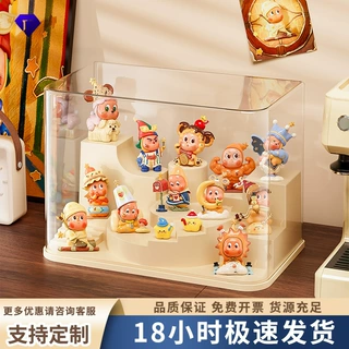 多功能盲盒展示架收纳透明手办玩具积木展示柜泡泡玛特塑料展示盒