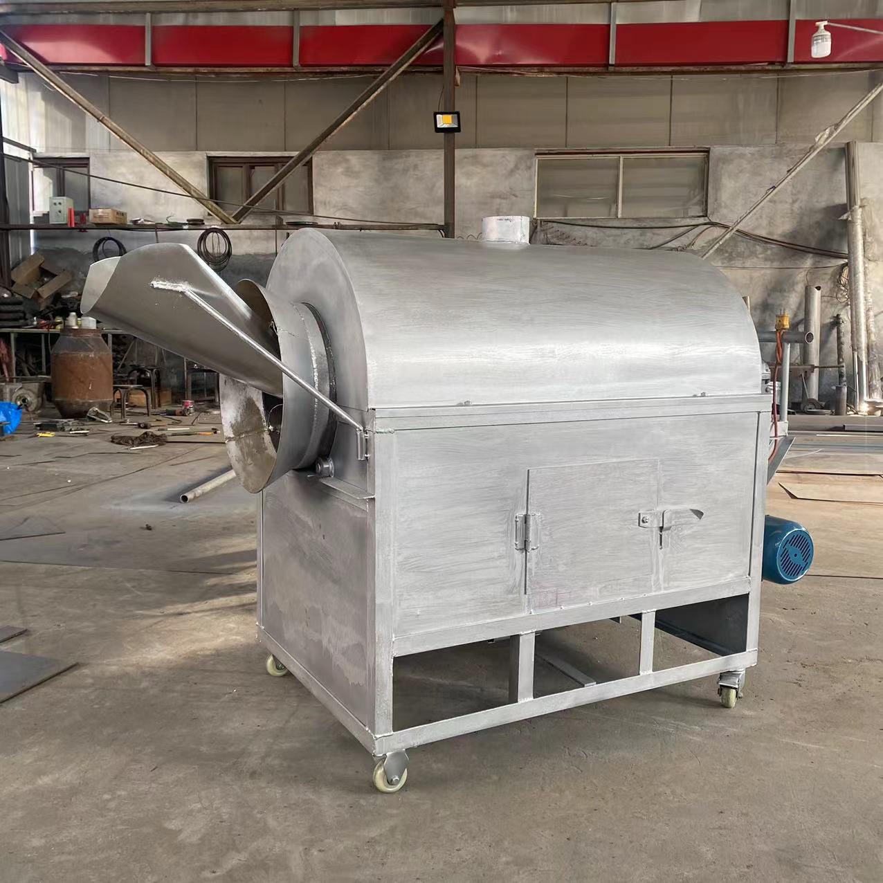 百合花菊花茶翻炒机 花生椰子榨油炒货机 立式炒粉炒饭机