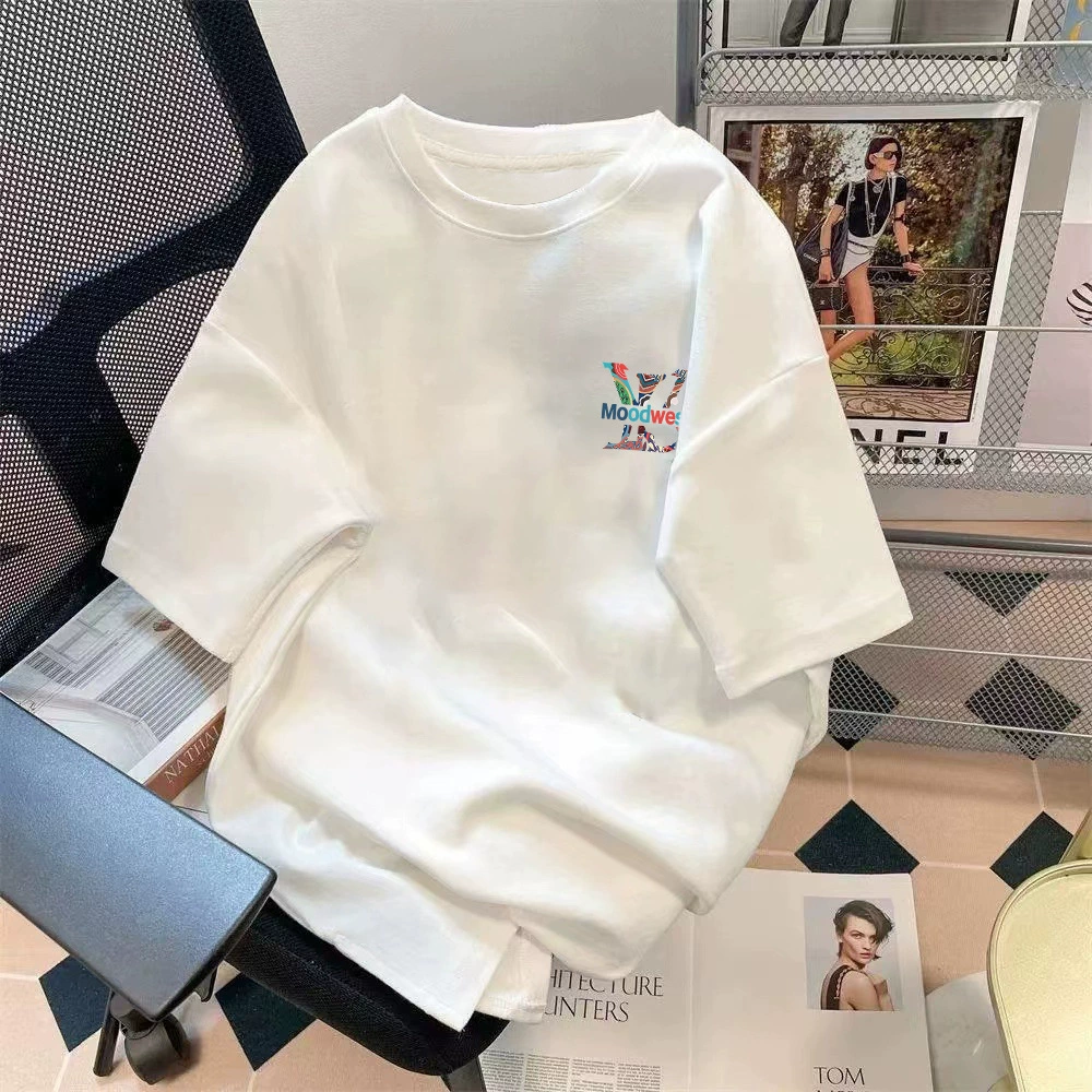 Oversize летняя футболка унисекс с принтом клубники, размеры M–5XL