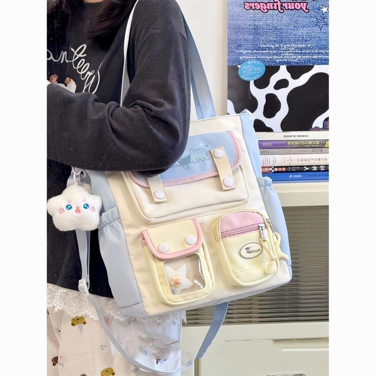 Blue single bag