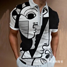 �羳��ó��װ�ļ�POLO����ʿ���ж��䷭��T��3Dӡ������POLO�п�