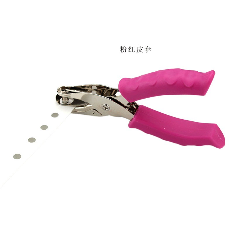 Термоусаживаемый листовой перфоратор 6 мм 3 мм ручка кожаного чехла металлический ручной перфоратор плоскогубцы для проверки билетов с одним отверстием