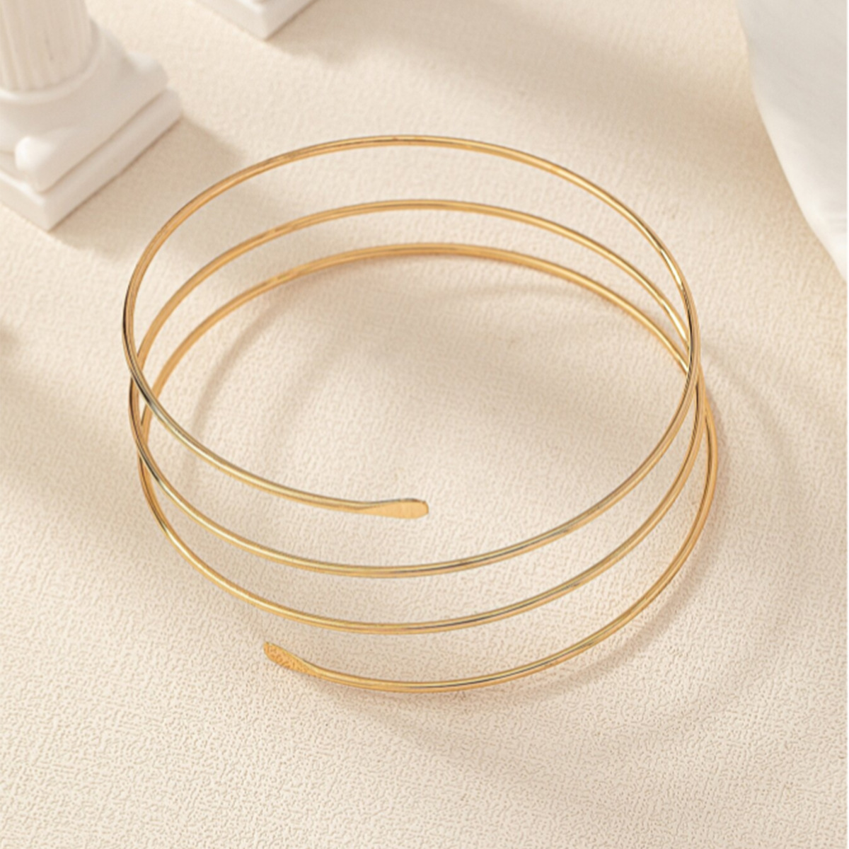 Wholesale Jewelry IG Style Simple Style Solid Color Alloy Arm Bracelet display picture 4