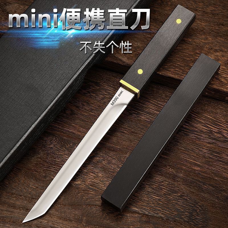 M390 本物の小型戦艦黒檀家庭用シャープナイフフルーツナイフドイツの職人技で野菜や肉を切ります|undefined