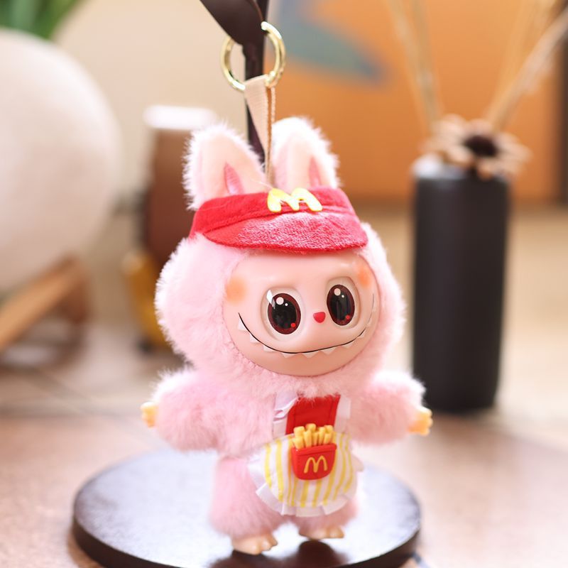かわいいビニールフライドポテトウサギのペンダントぬいぐるみ人形バッグペンダントキーホルダー人形人形|undefined