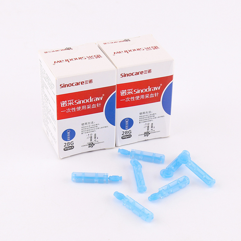 Sannuo 使い捨て滅菌採血針瀉血針シュライ医療用瀉血針家庭用血糖値採血ペン 28G|undefined