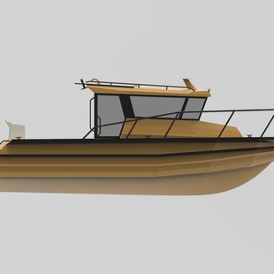 Gold 7.5m Customized Jiashibao Aluminum Fishing Boats Small Yacht Fishing Boats Speedboat Fishing Boats Sea Fishing Boats