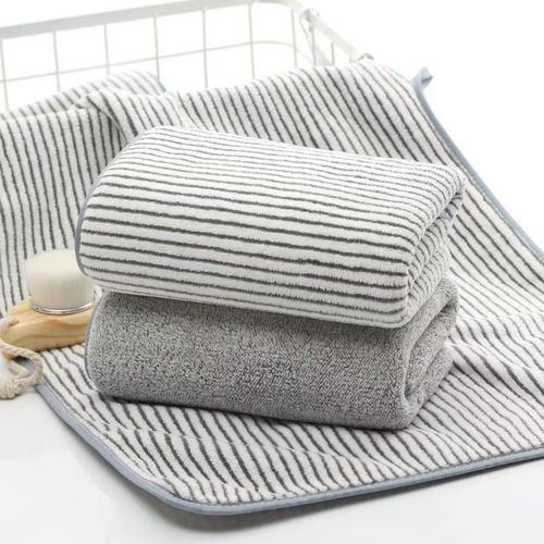 Bamboo charcoal fiber towel absorbs water and thickens for adult household bathing and lint-free soft face towel manufacturer wholesale