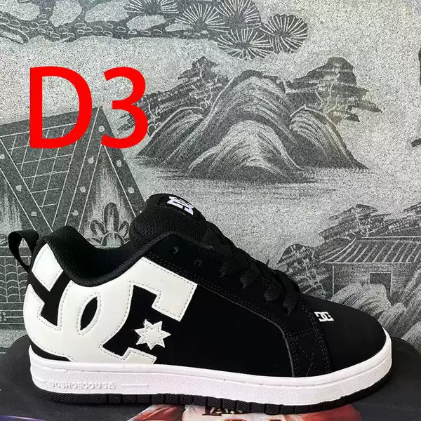 Cross-border foreign trade wholesale casual DC Shoes sneakers for men and women, European and American style sports shoes, wide-fit leather commuter trendy shoes