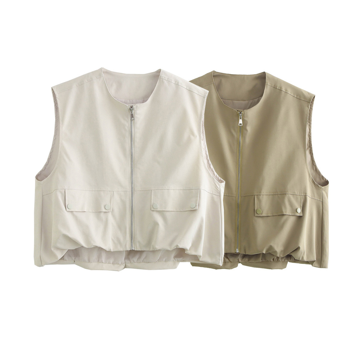 Women's clothing 2024 autumn and winter new street fashion loose vest top_voghion.com