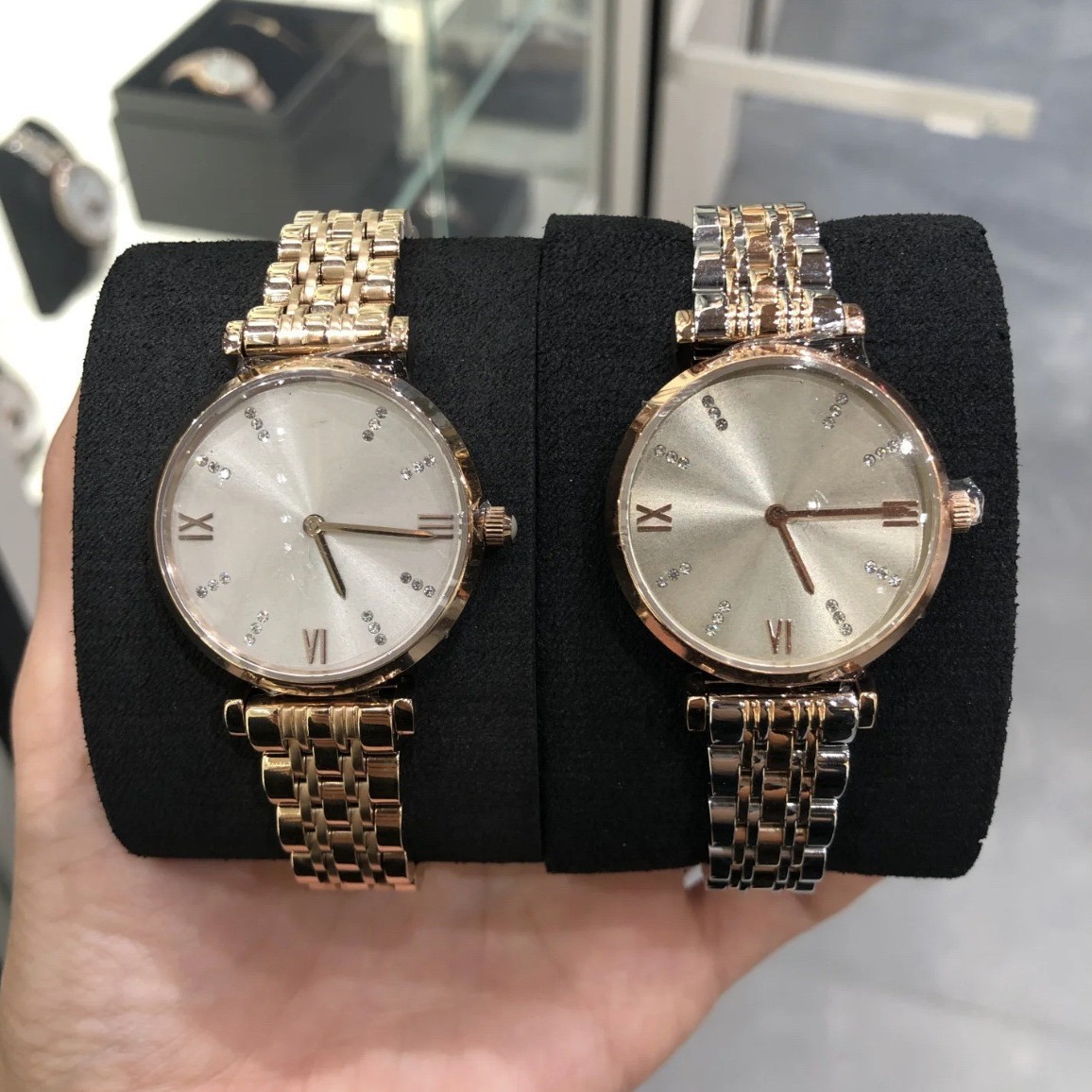 Wholesale Dropshipping Fully Automatic Quartz Watch Gypsophila Amara Couple Steel Belt Watch Waterproof