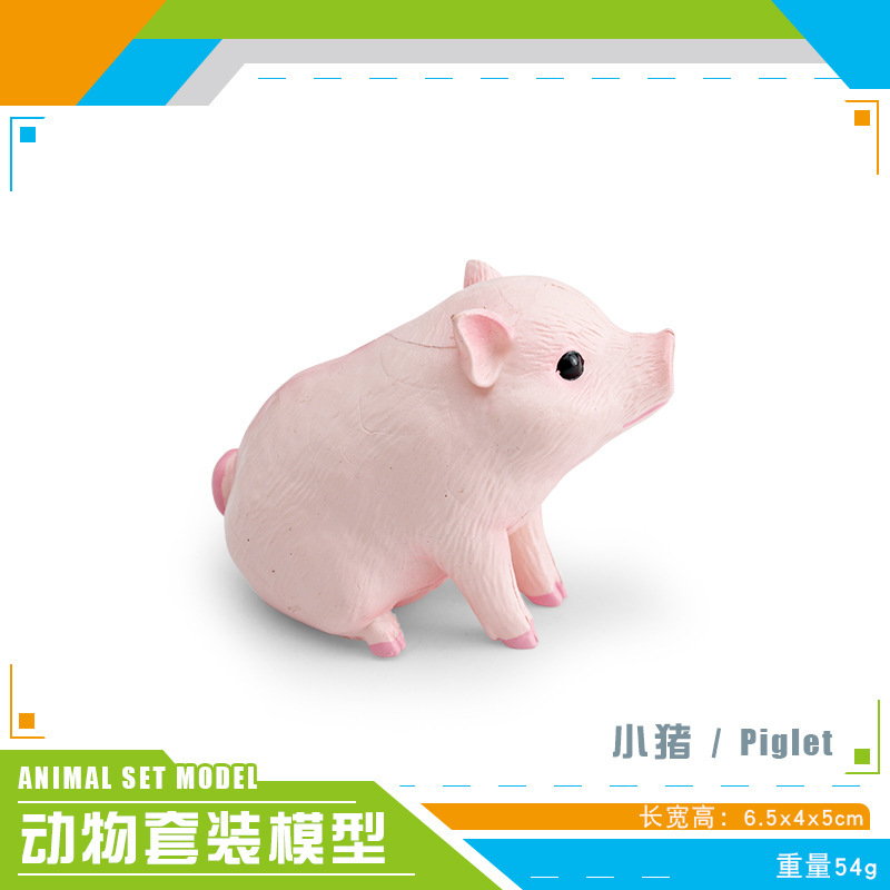 Transfronterizos mini simulación perro de madera panda cerdo conejo blanco serpiente blanca hámster nutria foca animal adornos modelo juguete