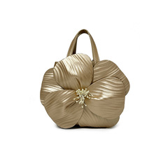 24早春新品女包法式花瓣花朵tote包創意花朵手提包單肩斜挎鏈條包