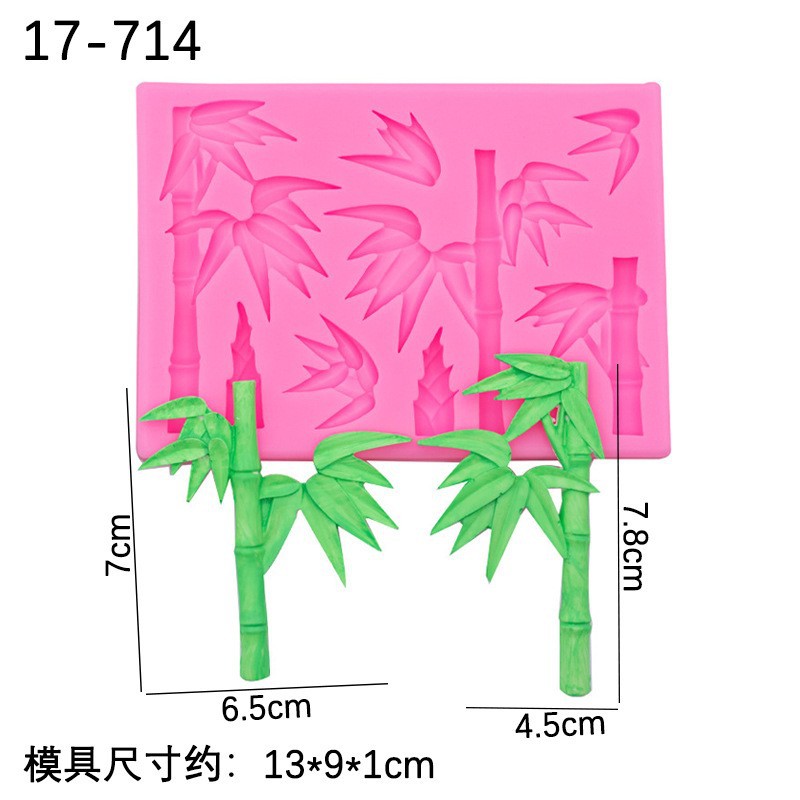 Bambú brotes de bambú silicona molde postre pastel fondant chocolate Decoración Accesorios epoxi arcilla molde yeso