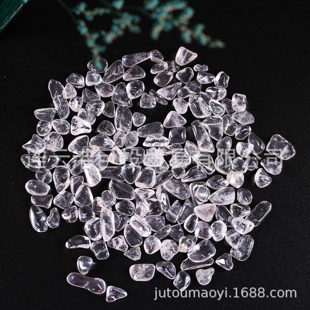 100 tipos de piedra triturada de 7 - 9mm cristal natural jade ágata espécimen de piedra preciosa marco de fotos transfronterizo mano suministro Amazon