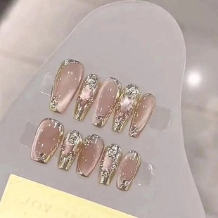 Handmade phototherapy nail buchilati wear nail wholesale finished product repeated use nail patch detachable