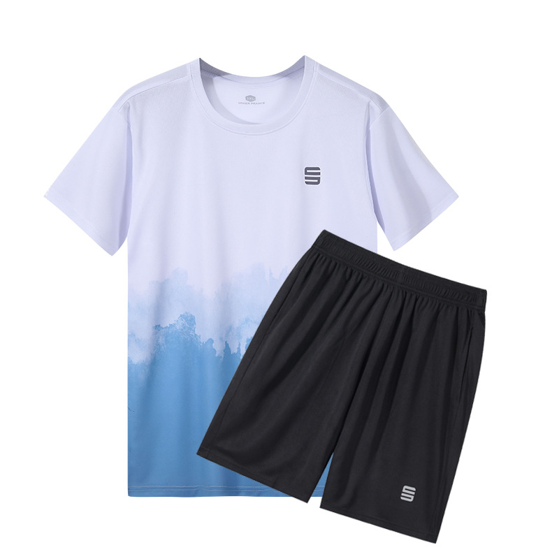 Venta directa de fábrica verano nuevo estilo de manga corta para hombres y mujeres ropa deportiva para correr, camiseta de fitness, ropa de entrenamiento de secado rápido transpirable