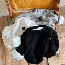 男童女童秋冬季打底衫加绒加厚卫衣洋气保暖上衣儿童时髦童装百搭