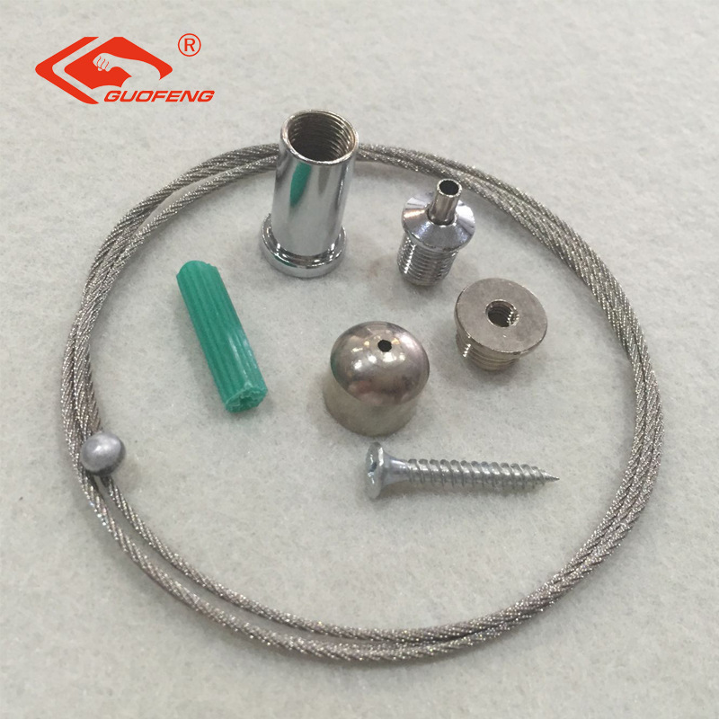 Fabricante de Cuerdas Resistentes para Colgar Lámparas Anti-caída, Cuerda de Acero para Electrodomésticos Inteligentes, Accesorios para Lámparas LED, Cable para Colgar Iluminación.