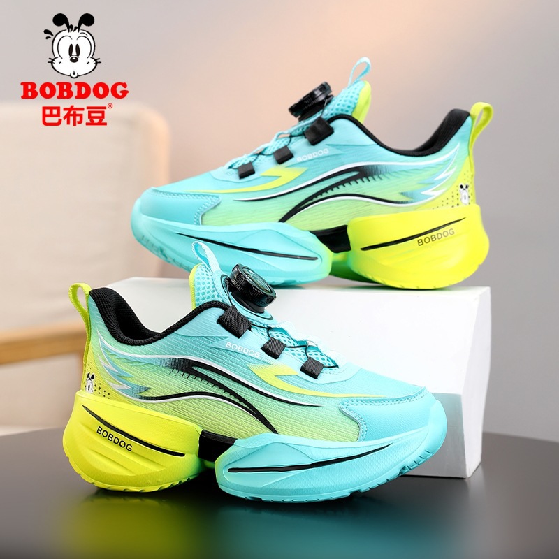 巴布豆童鞋男童鞋子2025春秋新款中大童儿童运动鞋网面透气跑步鞋