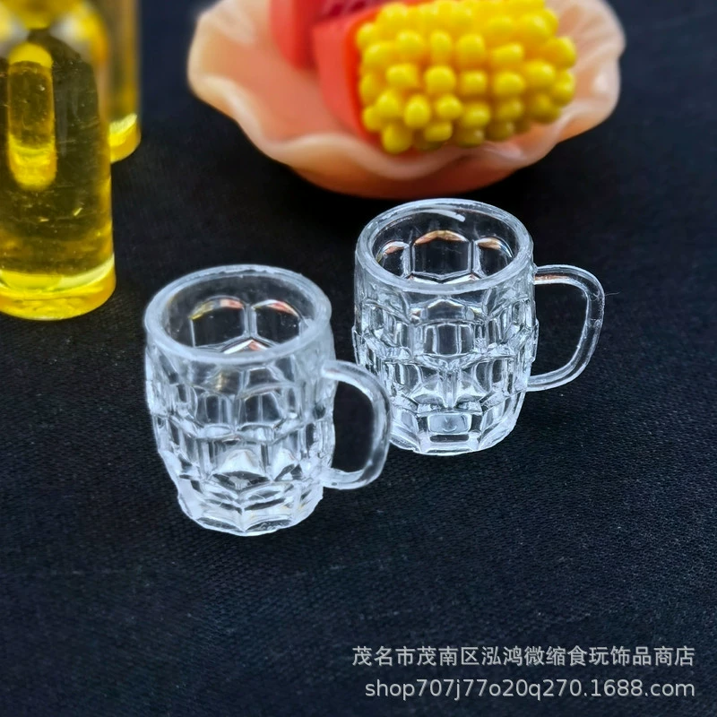 DOLLHOUSE маленькие тканевые аксессуары для кукольного домика модель сцены миниатюрная еда игра мини-моделирование мебель пивной бокал